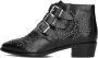 Bronx New-tex 47534 Enkellaarsjes Enkelboots met rits Dames Zwart - Thumbnail 3