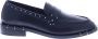 Bronx Stijlvolle zwarte loafer met zilveren studs Black Dames - Thumbnail 2