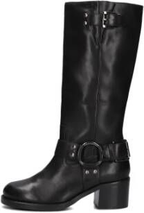 Bronx Zwarte Bikerlaarzen New-Camperos Black Dames