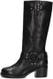 Bronx Zwarte Bikerlaarzen New-Camperos Black Dames - Thumbnail 9
