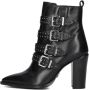 Bronx New-americana 33971 Enkellaarsjes Enkelboots met rits Dames Zwart - Thumbnail 3