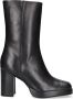 Bronx New-melanie 34197 Enkellaarsjes Enkelboots met rits Dames Zwart - Thumbnail 3