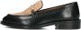 Bronx Zwarte Leren Loafers met Stijlvolle Details Black Dames - Thumbnail 3