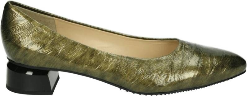 Brunate Bronzen Pumps met G Breedte