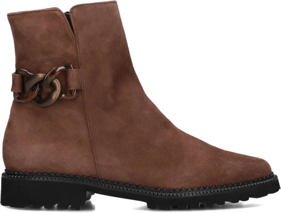 Brunate Bruine Suède Enkellaarzen Vrouwen