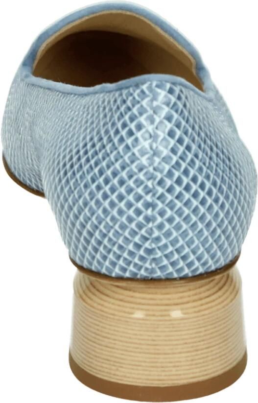Brunate Blauw Patroon Pumps met G Breedte - Foto 2