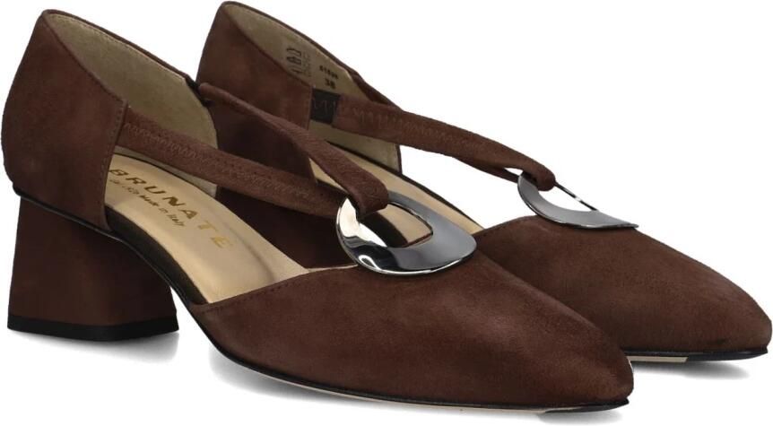 Brunate 51528 Ballerina's Dames Ballarina Schoenen Instappers Bruin - Foto 3