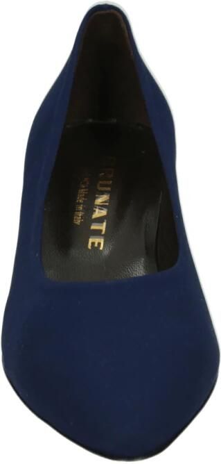 Brunate Blauwe Effen Pumps met G Breedte