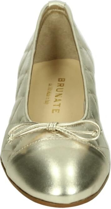 Brunate Gouden Ballerina met G Breedte