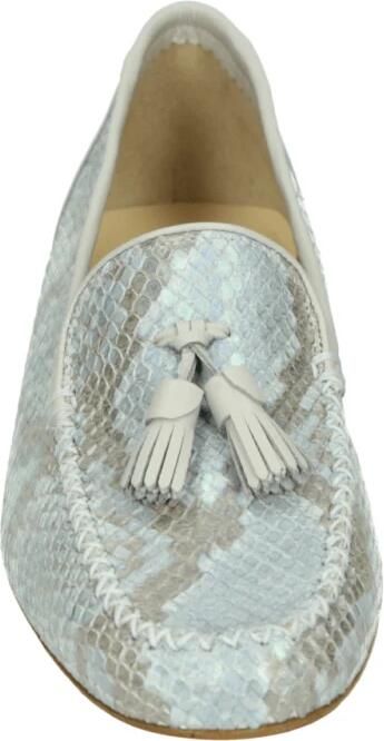 Brunate Metallic instappers met leren zool - Foto 4