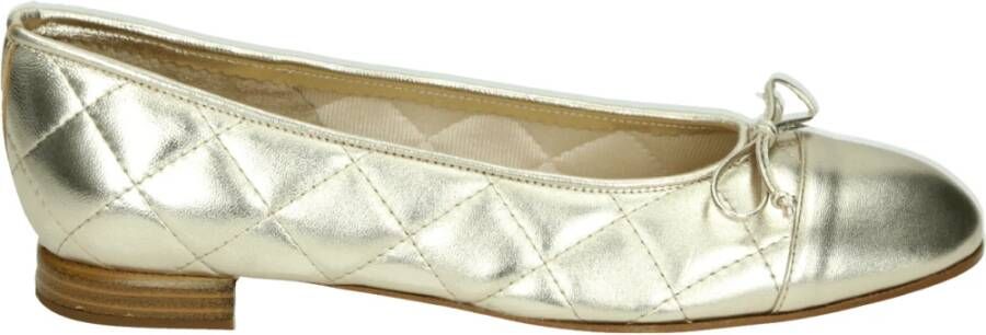 Brunate Gouden Ballerina met G Breedte