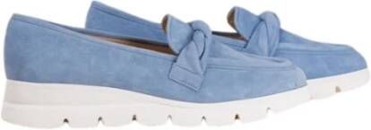 Brunate Zomerse Loafer met Leren Voetbed Blue Dames