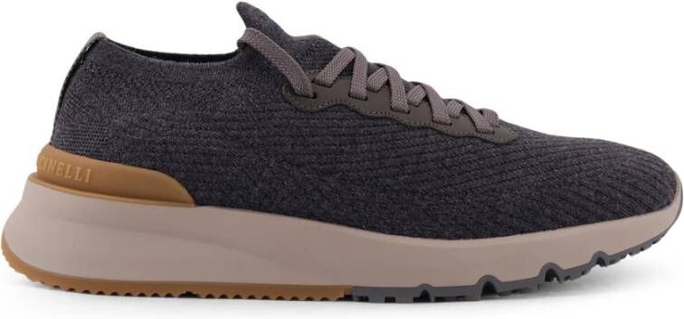 Brunello Cucinelli Antraciet Sneakers met Logo - Foto 2