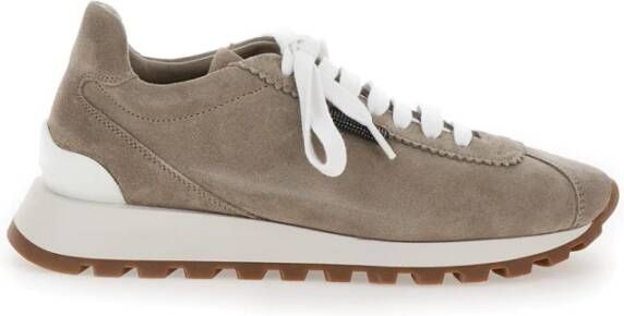 BRUNELLO CUCINELLI Beige Sneaker Beige Dames