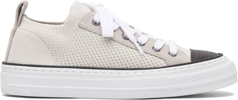 Brunello Cucinelli Beige Sneakers voor Vrouwen