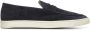 BRUNELLO CUCINELLI Blauwe Slip-On Penny Platte Schoenen Blue Heren - Thumbnail 4