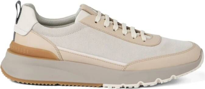 Brunello Cucinelli Blauwe Sneakers met Vetersluiting