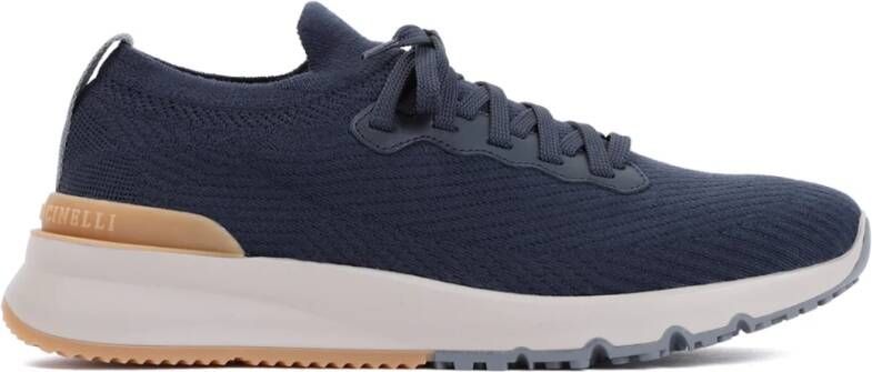 Brunello Cucinelli Blauwe Sneakers voor Mannen