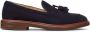 Brunello Cucinelli Blauwe Suède Kwast Slip-On Schoenen - Thumbnail 1