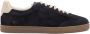 Brunello Cucinelli Blauwe Suède Sneakers met Leren Details - Thumbnail 1