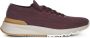 Brunello Cucinelli Bordeaux Sneakers met Grosgrain Tab - Thumbnail 1
