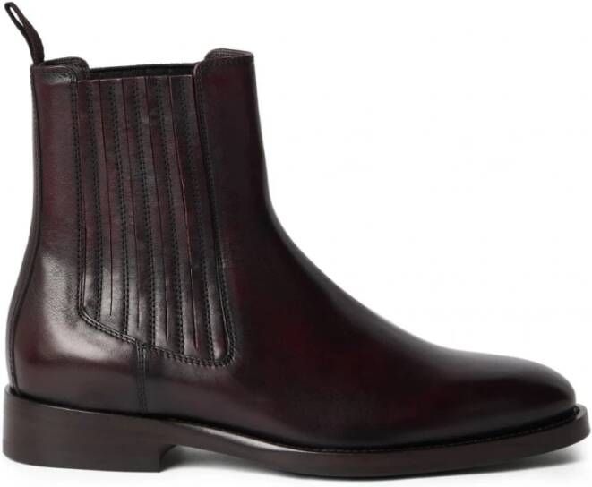 Brunello Cucinelli Bruin Leren Chelsea Laarzen