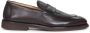 Brunello Cucinelli Bruin Leren Instap Penny Loafers - Thumbnail 1