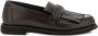 Brunello Cucinelli Bruin Leren Ketting Franje Schoenen - Thumbnail 1