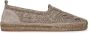 Brunello Cucinelli Bruine Instap Espadrilles met Natuurlijk Patroon - Thumbnail 1