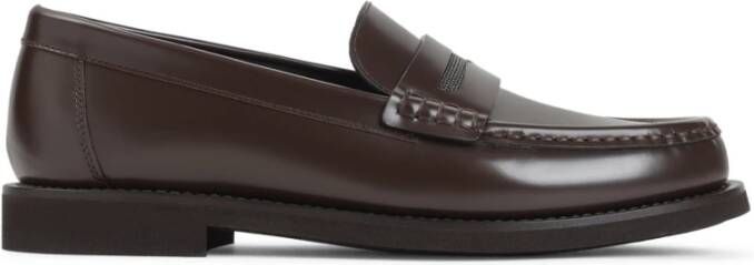 Brunello Cucinelli Bruine Loafer Schoenen Elegante Stijl