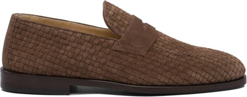 Brunello Cucinelli Bruine Loafer Schoenen Luxe Stijl