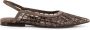 Brunello Cucinelli Bruine platte schoenen met pailletteninzetten - Thumbnail 1