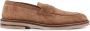 Brunello Cucinelli Bruine platte schoenen Ronde neus Borstel detail - Thumbnail 1
