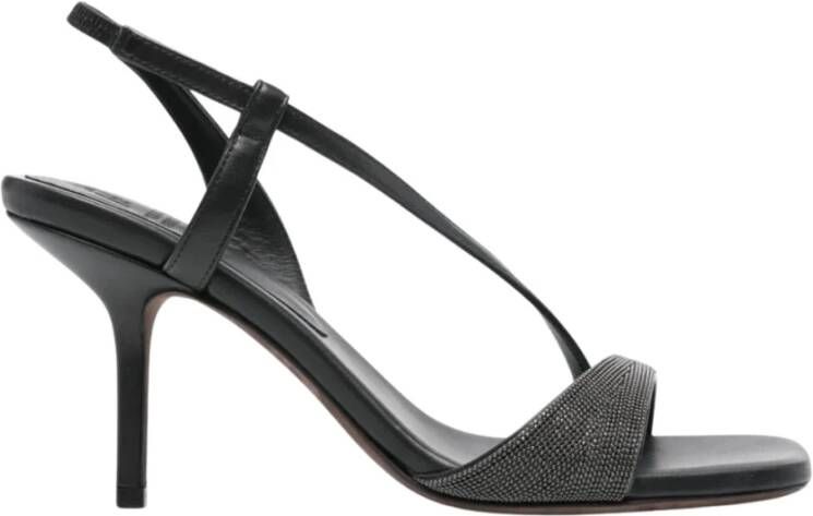 BRUNELLO CUCINELLI Bruine Sandalen voor Vrouwen Ss24 Black Dames