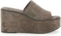 BRUNELLO CUCINELLI Bruine Suède Amandel Teen Wig Sneakers Brown Dames - Thumbnail 1