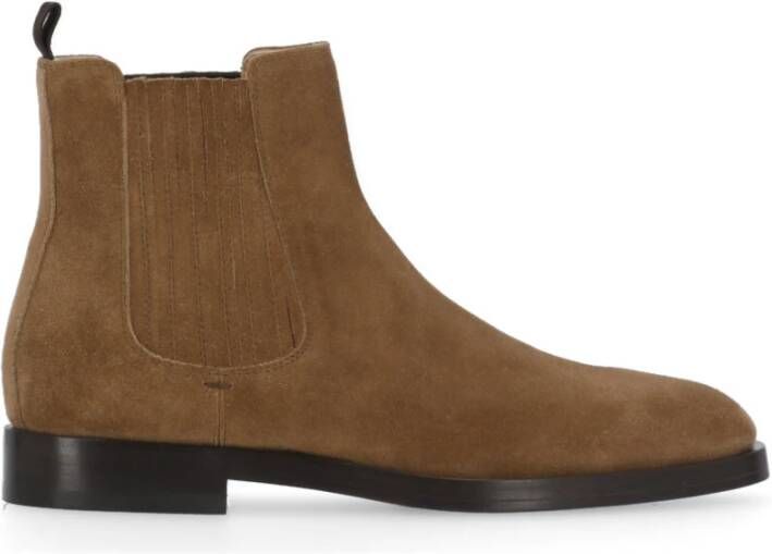 BRUNELLO CUCINELLI Bruine Suède Chelsea Laarzen voor Mannen Brown Heren