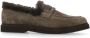Brunello Cucinelli Bruine Suède Loafers met Messing Details - Thumbnail 1