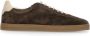 Brunello Cucinelli Bruine Suède Sneakers Ronde Neus - Thumbnail 1