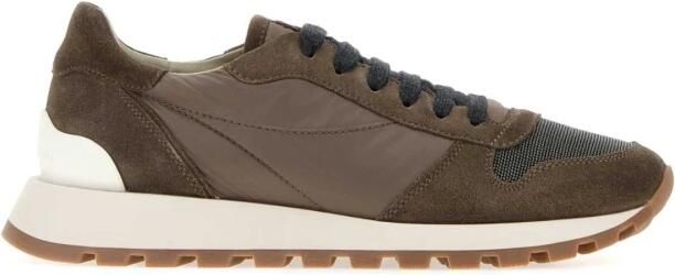 Brunello Cucinelli Fabric and Suede Sneakers