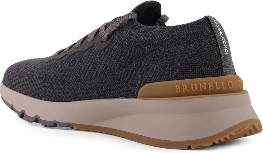 Brunello Cucinelli Antraciet Sneakers met Logo - Foto 2