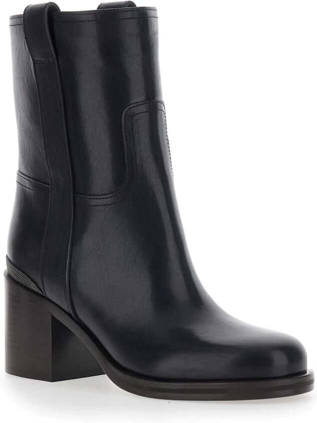 Brunello Cucinelli Bootieleather Enkellaars - Foto 3
