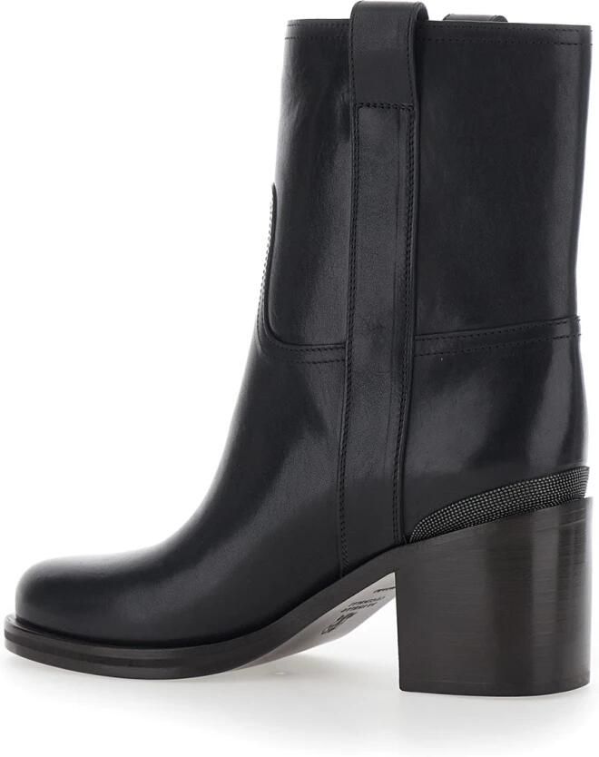 Brunello Cucinelli Bootieleather Enkellaars - Foto 2