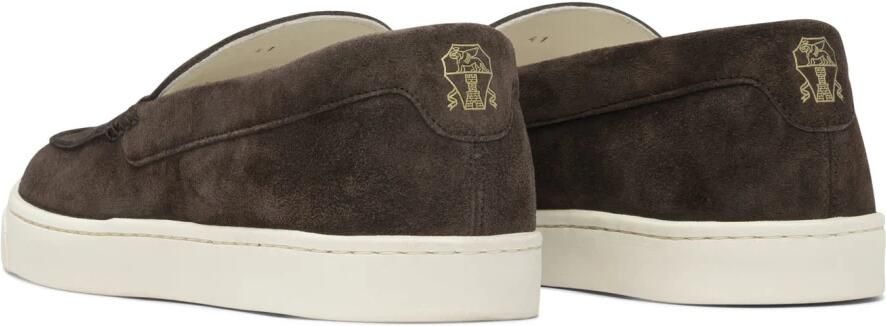 Brunello Cucinelli Bruine Suède Loafers Stijlvol Comfort - Foto 3