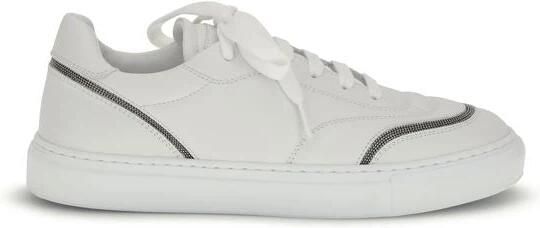Brunello Cucinelli Calf Leather Bos Taurus Low Top Sneakers