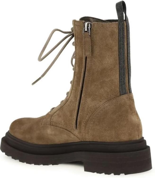 Brunello Cucinelli Calf Leather Bos Taurus Veterlaarzen - Foto 2