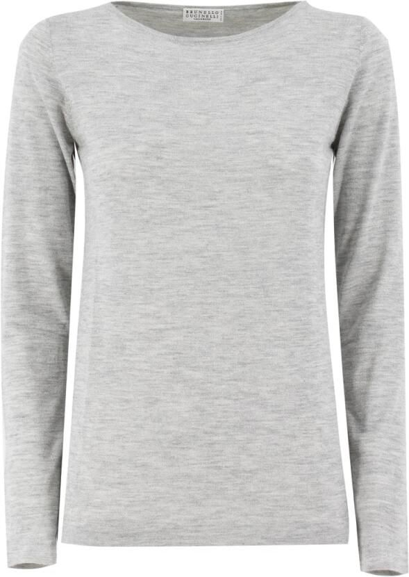 Brunello Cucinelli Cashmere Silk Boot Hals Trui