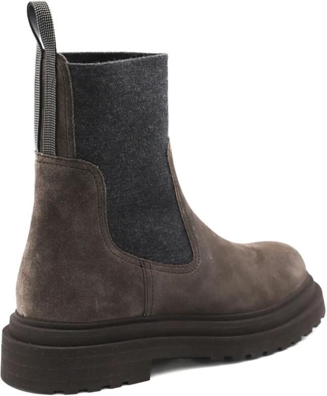 Brunello Cucinelli Cederbruine Elastische Schoenen - Foto 2