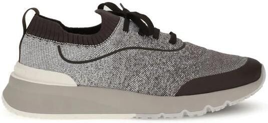 Brunello Cucinelli Katoen Gebreide Sneakers Runners - Foto 2