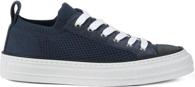 Brunello Cucinelli Cotton Knit Sneakers