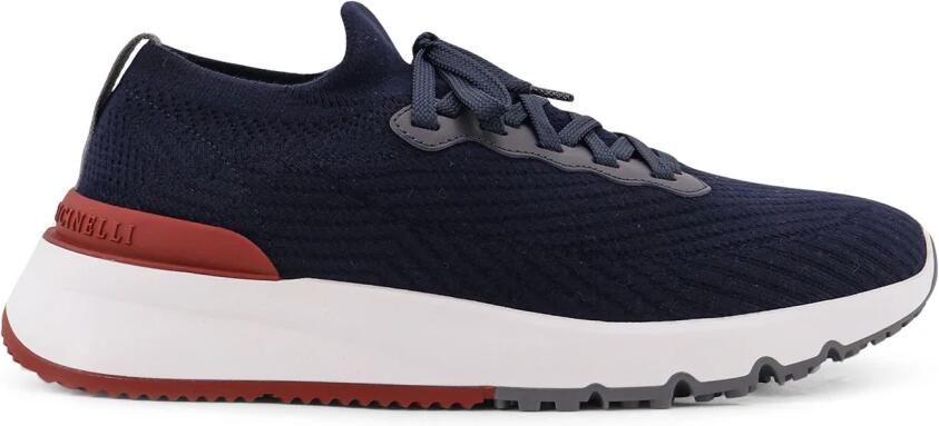 Brunello Cucinelli Cotton Lace-Up Sneakers